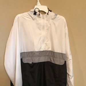 White & Black Windbreaker